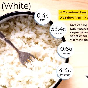 100 G White Rice (Long-Grain, Dry, Unenriched, Parboiled)