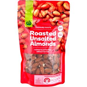 100 Grams Almonds, Oil Roasted, Unsalted