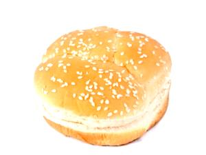 100 Grams Bread, White, Hamburger Bun