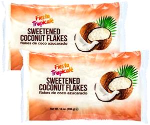 100 Grams Coconut, Flaked, Sweetened, Packaged