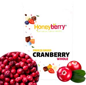 100 Grams Cranberry, Freeze Dried Dices