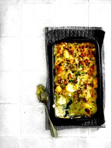 100 Grams Haddock Dish, Baked, Gratin