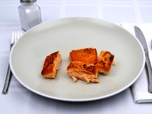 100 Grams Salmon, King Or Chinook, Smoked