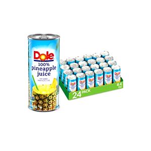 100 Ml Pineapple Juice (Unsweetened, with Added Ascorbic Acid, Canned)