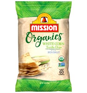 11 chips (1 g) Organic White Corn Tortilla Chips