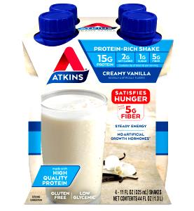 11 Oz Vanilla Shake, Creamy, Low Carb, Rtd