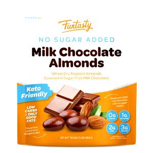 11 Pieces Chocolate Covered Almonds, Low Carb