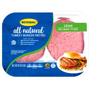 112 Grams Turkey Burger, All Natural Turkey Burger