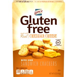 12 crackers (28 g) Gluten Free Cheddar Cheese Bite Size Sandwich Crackers