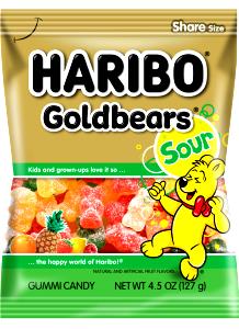 12 pieces (31 g) Sour Goldbears