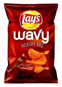 13 chips (1 oz) Wavy Hickory Barbecue Potato Chips