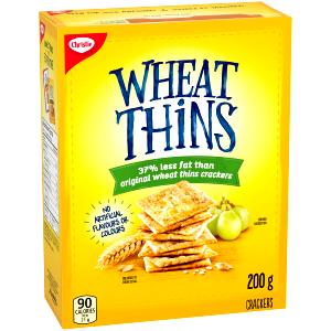 13 crackers (21 g) Wheat Thins 37% Less Fat