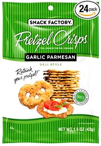 13 pretzels (28 g) Pretzel Thins - Garlic Parmesan