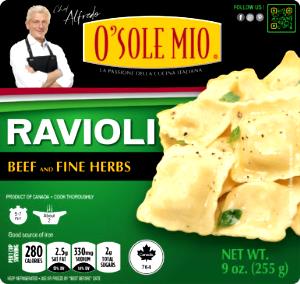 13 ravioli (140 g) Spinach and Beef Ravioli