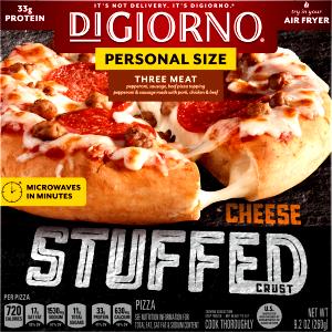 131 Grams Pizza, Cheese Stuffed Crust, Three Meat