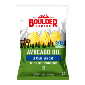 14 chips (1 oz) Avocado Oil Canyon Cut Kettle Cooked Potato Chips