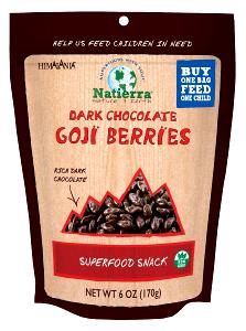 1.4 oz (40 g) Dark Chocolate Covered Goji Berries