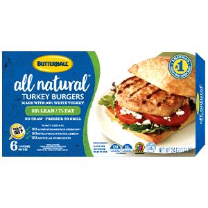 149 Grams Turkey Burger, All Natural Turkey Burger - Made From Lean White Meat