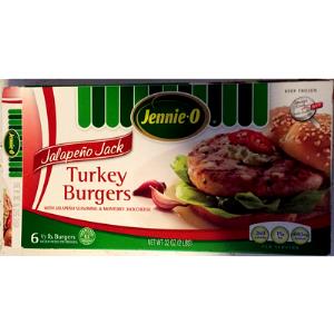 149 Grams Turkey Burger, Jalapano Jack Turkey Burger