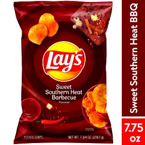 15 chips (1 oz) Sweet Southern Heat Barbecue Potato Chips