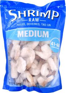 15 medium shrimp (84 g) Raw Peeled & Deveined Shrimp