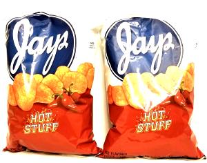 16 chips (1 oz) Big J Hot Stuff Hot Flavored Potato Chips