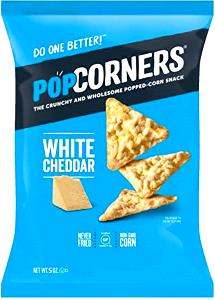 16 chips (28 g) Popped Corn Chips - White Cheddar