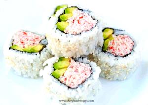 16 Pieces Sushi Small Roll, Imitation Crab