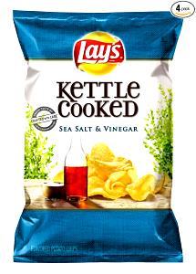 18 chips (28 g) Kettle Cooked Sea Salt & Cracked Pepper Potato Chips