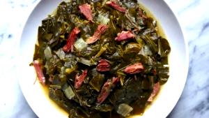 2 1/2 cups (110 g) Shredded Collards with Smoky Bacon Butter