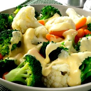 2/3 cup (120 g) Vegetables in Cheese Sauce