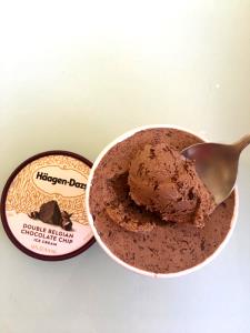 2/3 cup (133 g) Double Belgian Chocolate Chip Ice Cream