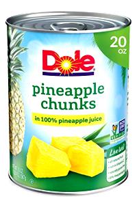 2/3 cup (140 g) Unsweetened Pineapple Chunks