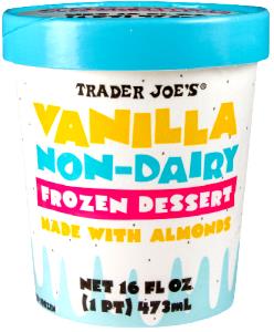 2/3 cup (140 g) Vanilla Non-Dairy Frozen Dessert Made with Almonds