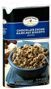 2/3 cup (55 g) Chocolate Chunk Hazelnut Biscotti Granola Cereal