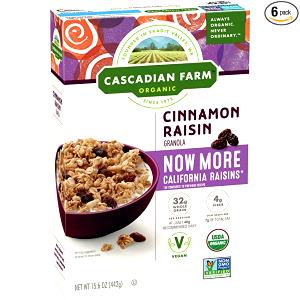 2/3 cup (60 g) Cinnamon Raisin Granola