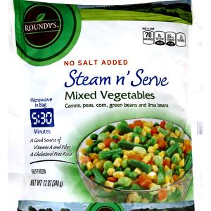 2/3 cup (86 g) Microwave Steam-in-Bag Mixed Vegetables