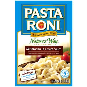 2/5 Package Mushrooms İn Cream Sauce Pasta Roni, As Packaged