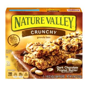 2 bars (42 g) Crunchy Granola Bars - Dark Chocolate Peanut Butter