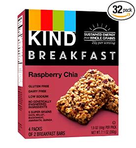 2 bars (50 g) Breakfast Raspberry Chia