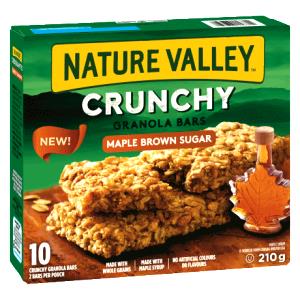 2 Bars Granola Bar, Crunchy, Maple Brown Sugar