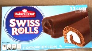 2 cakes (61 g) Swiss Rolls