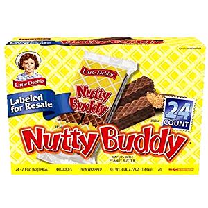 2 cookies (85 g) Nutty Bars Wafers with Peanut Butter