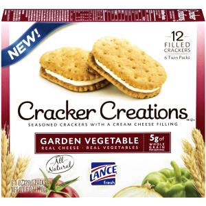 2 crackers (1 oz) Cracker Creations - Garden Vegetable