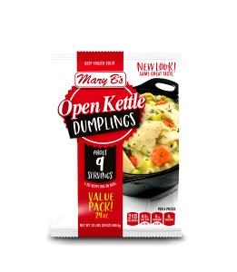 2 dumplings (6 oz) Open Kettle Dumplings