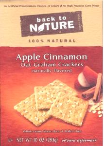 2 full crackers (28 g) Apple Cinnamon Oat Graham Crackers