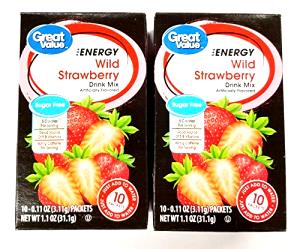 2 Grams Drink Mix, Energy Wild Strawberry