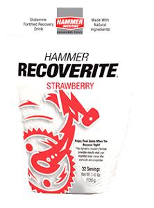 2 level scoops (49 g) Recoverite Glutamine Fortified Recovery Drink - Strawberry