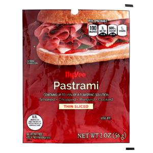 2 oz (56 g) Deli Sliced Pastrami