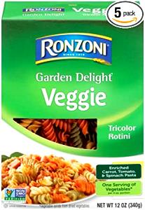 2 oz (56 g) Garden Delight Rotini Pasta